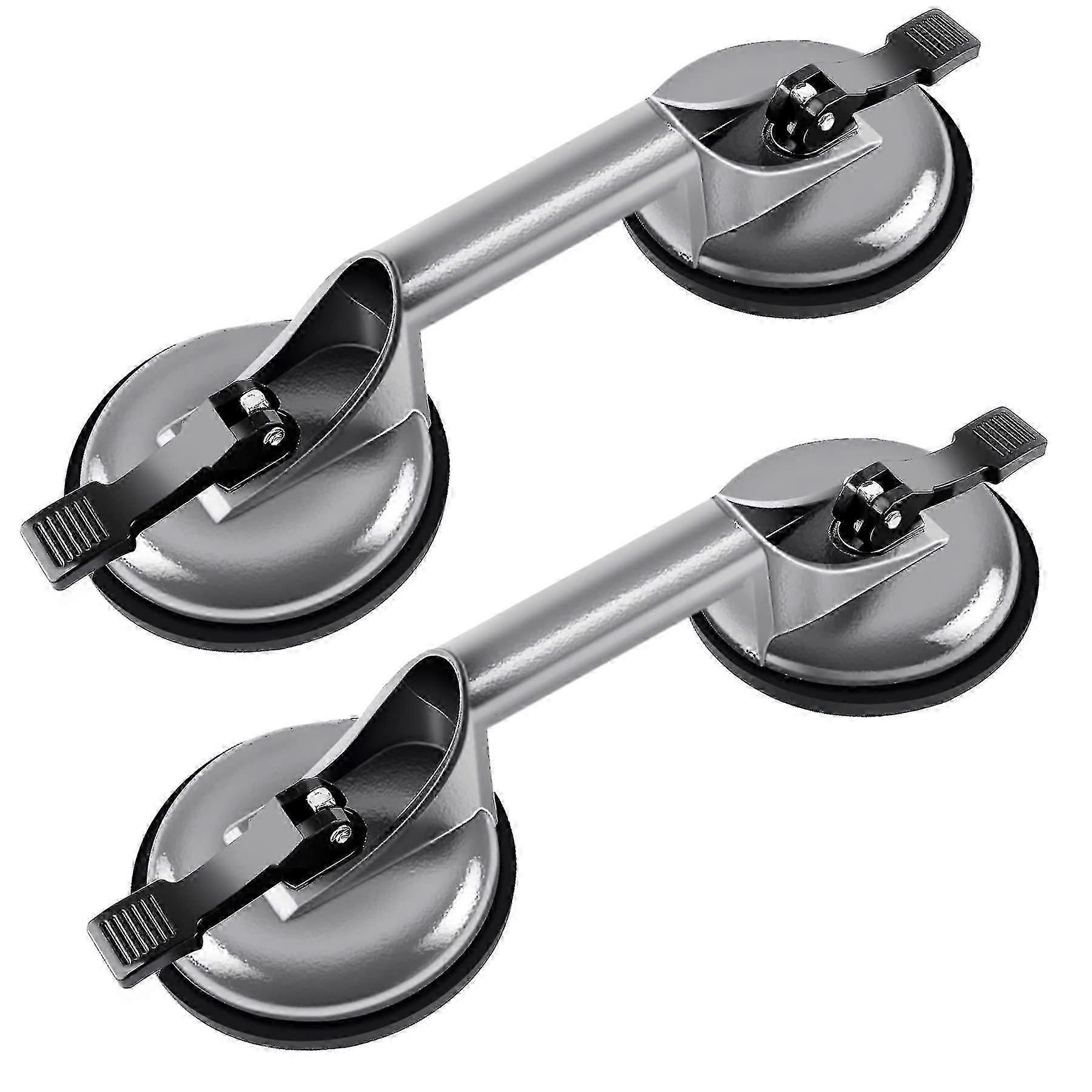 2 X Διπλή Βεντούζα 100kg, Βεντούζα Αλουμινίου 120mm Βεντούζες Υαλοπινάκων