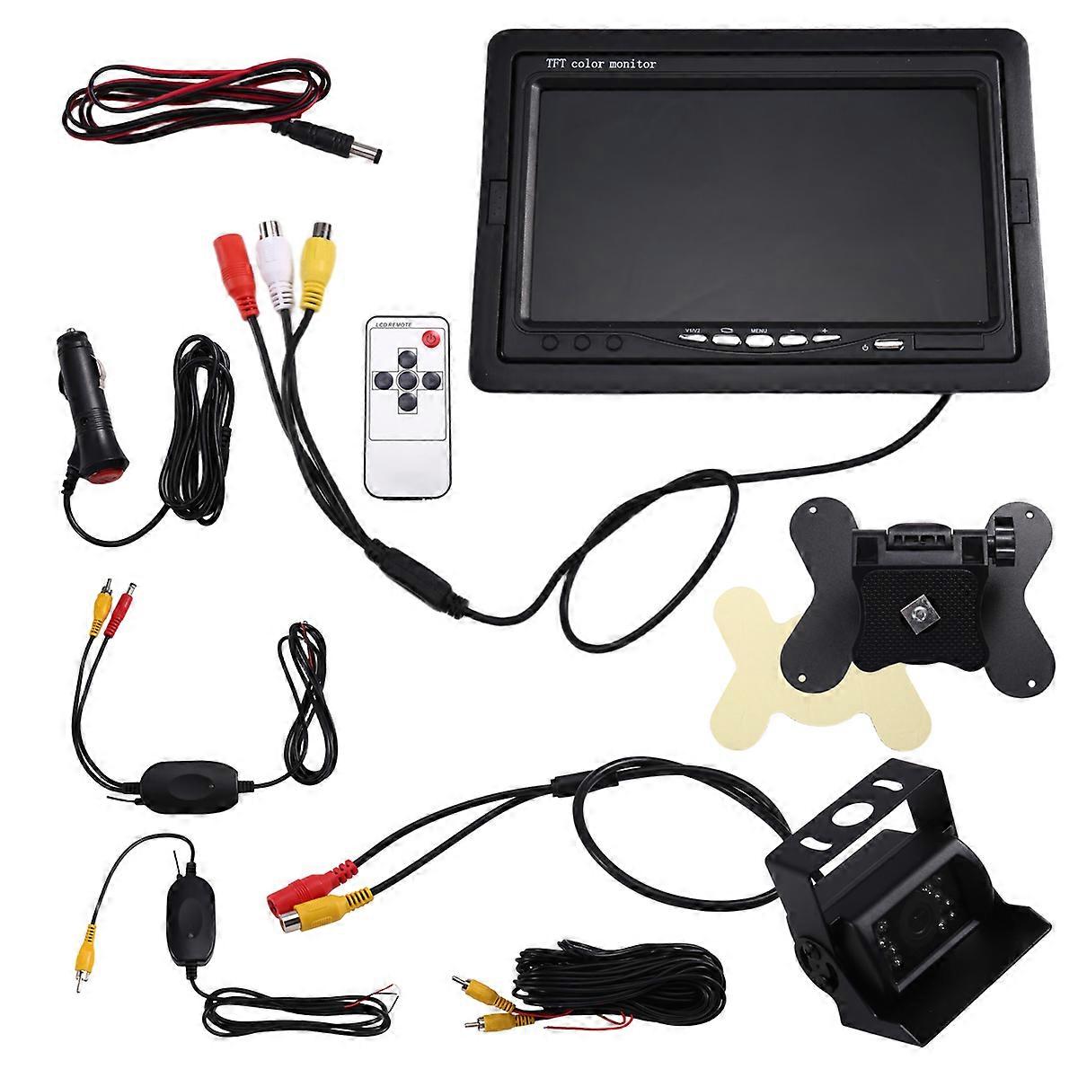 Parking Car Reversing Camera with Monitor Rear View Camera with 7-Inch Display Backup Camera for Truck Trailer