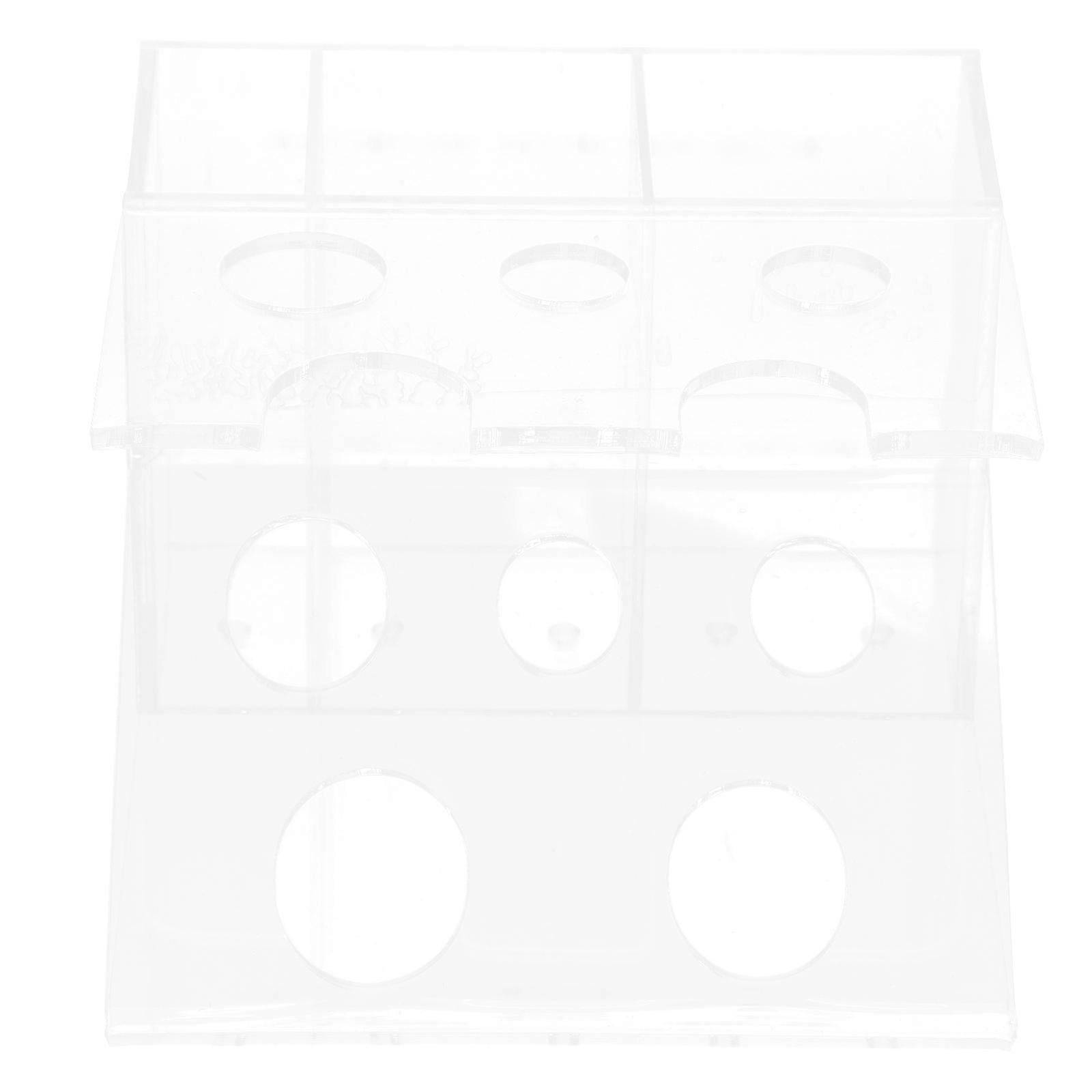 Transparent Desk Organizer Storage Bathroom Use Sleek Acrylic Style 1Set