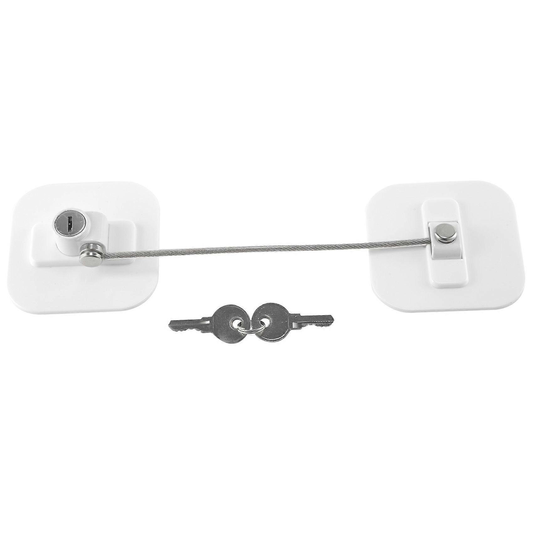 Fridge Lock,Refrigerator Locks,Freezer Lock with Key for Child Safety,Locks to Lock Fridge and Cabi