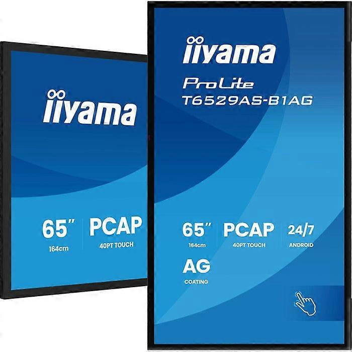 Iiyama ProLite T6529AS-B1AG Interactive Touchscreen Monitor 65" 4K UHD Android
