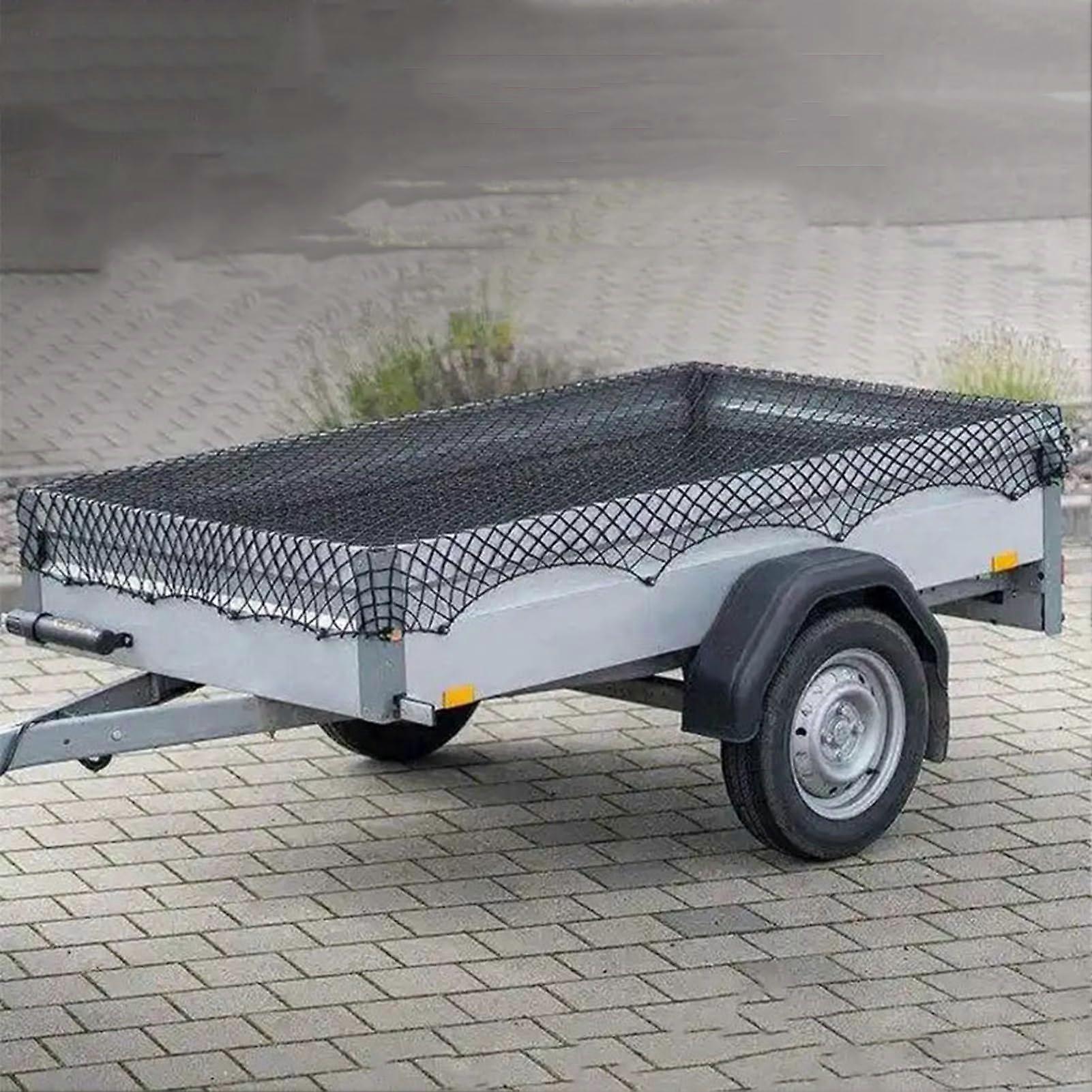 Heavy Duty Cargo Net For Skip And Vehicle Outdoor Boot Storage, Trailer Storage Net, Car Net, Size 8 Ft X 5 Ft
