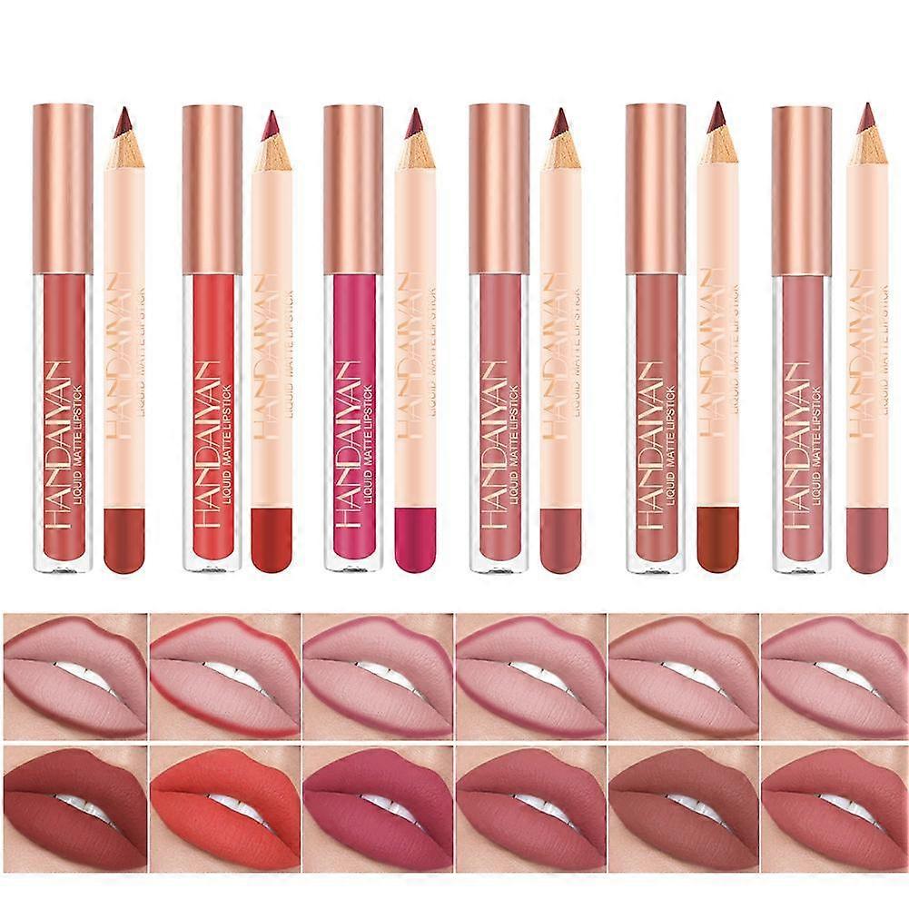 12 Color Waterproof Lip Liner Set Professional Silky Smudge Proof Long Lasting Makeup