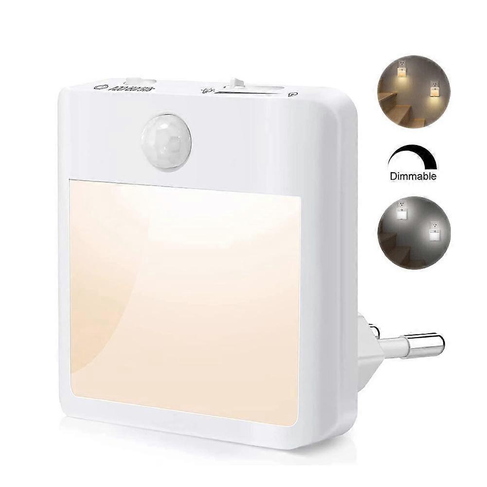 LED Night Light Dimmable Motion Socket Night Lamp Sensor Light