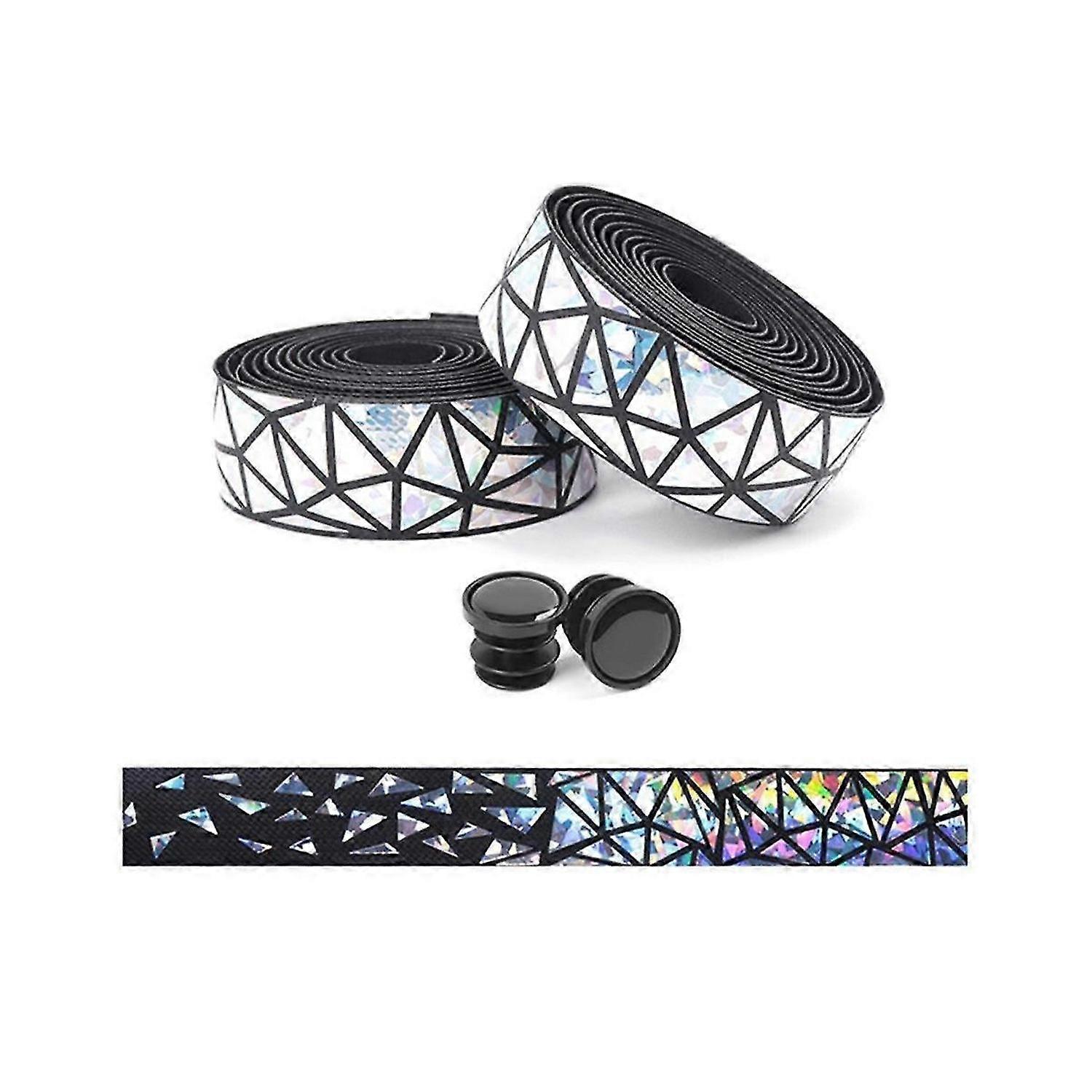 Bike Handlebar Tape Bike Grip with These Bicycle Handle Bar Tape for an Awesome Comfortable Ride Set of 2, Silver