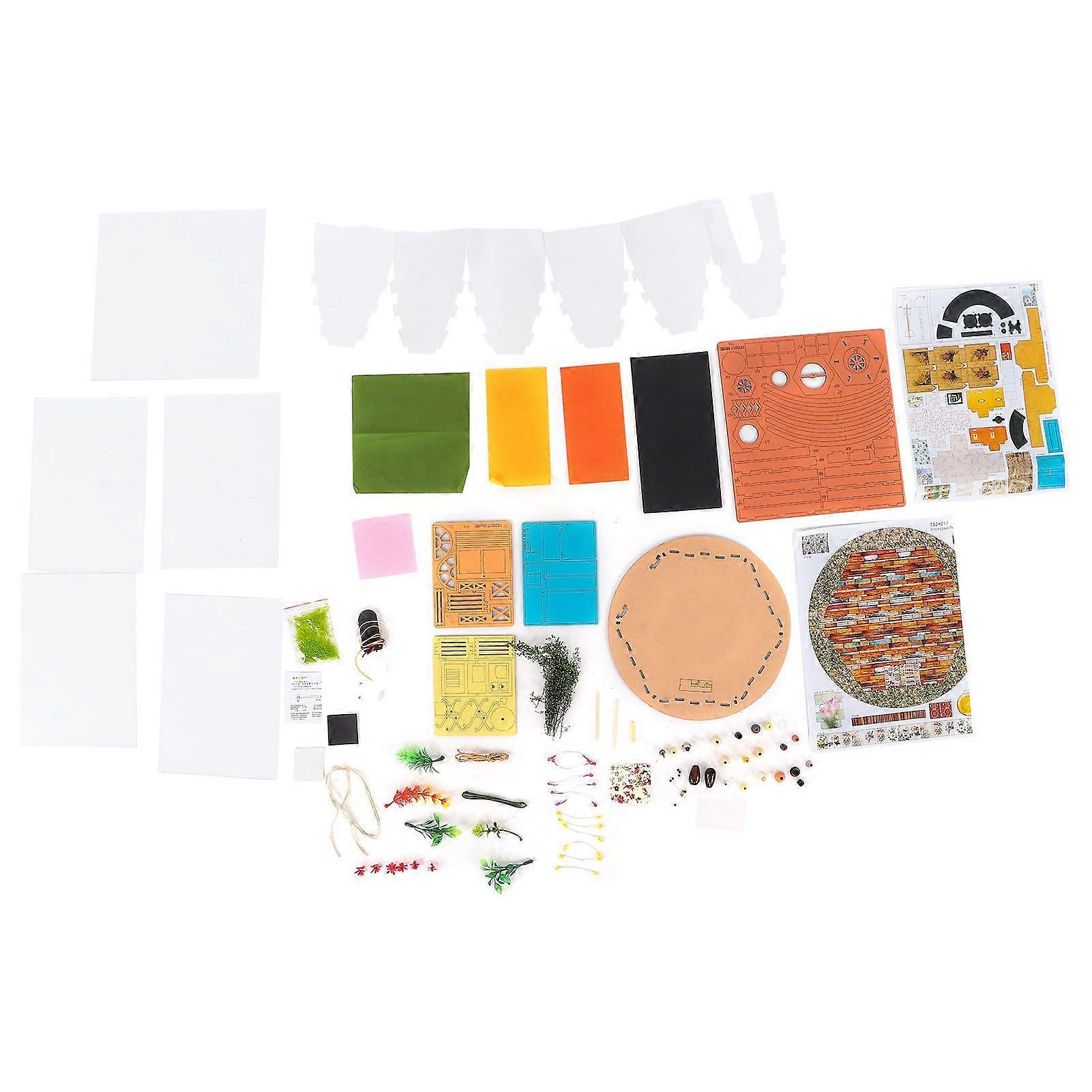 DIY Blume Zimmer Modell Handgemachte Holz Kreativität Stereoskopischen Form für Kinder Erwachsene