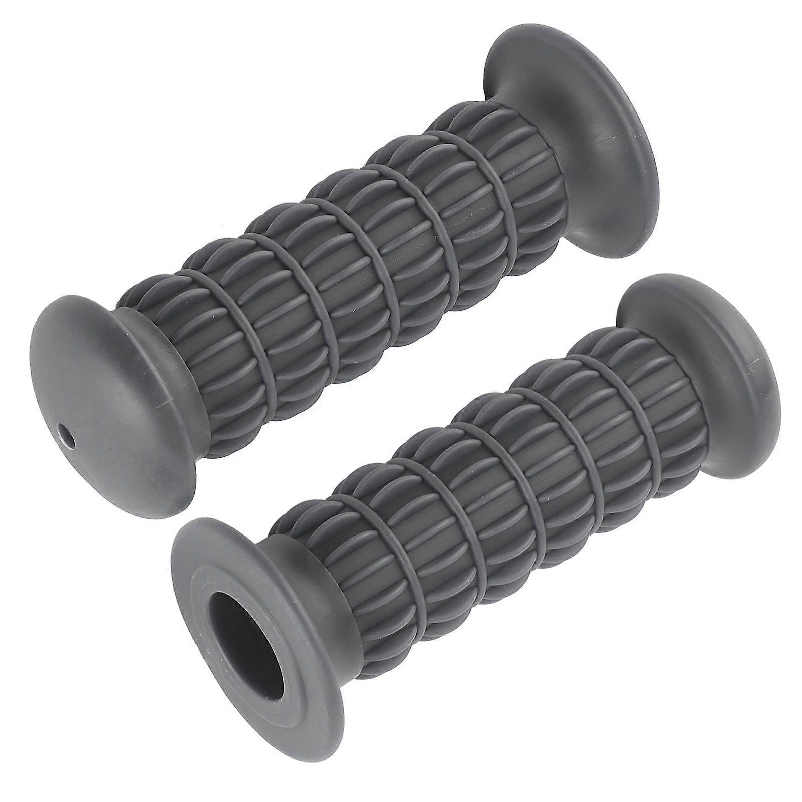 Universal Shakeproof Non Slip Rubber Grips Motorbike Accessory for 2528mm Motorcycle HandlebarGray