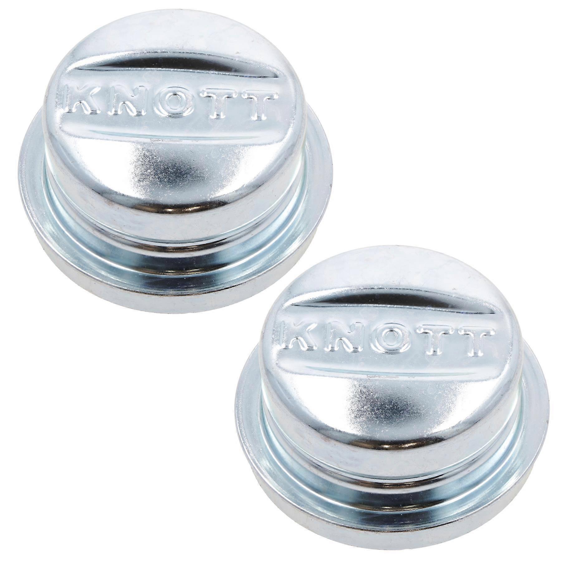2 PACK 64mm Knott Dust Cap Wheel Hub Trailer Caravan Bearing Grease