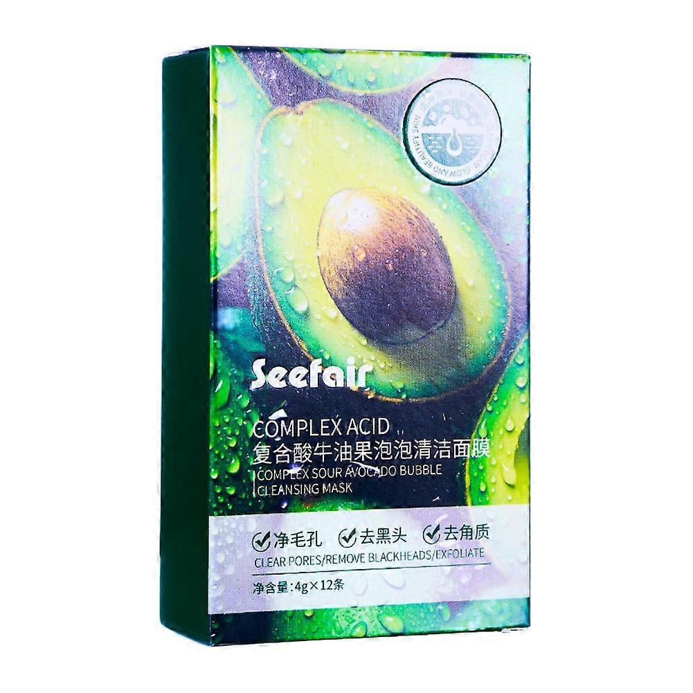 Masque facial nettoyant à bulles d’avocat composé