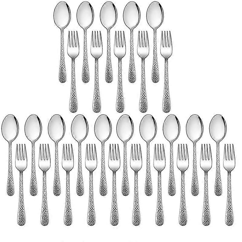 30 Pieces Kids Silverware Set Stainless Steel Toddler Utensils Flatware Set Toddler Silverware Spoons and Forks Set