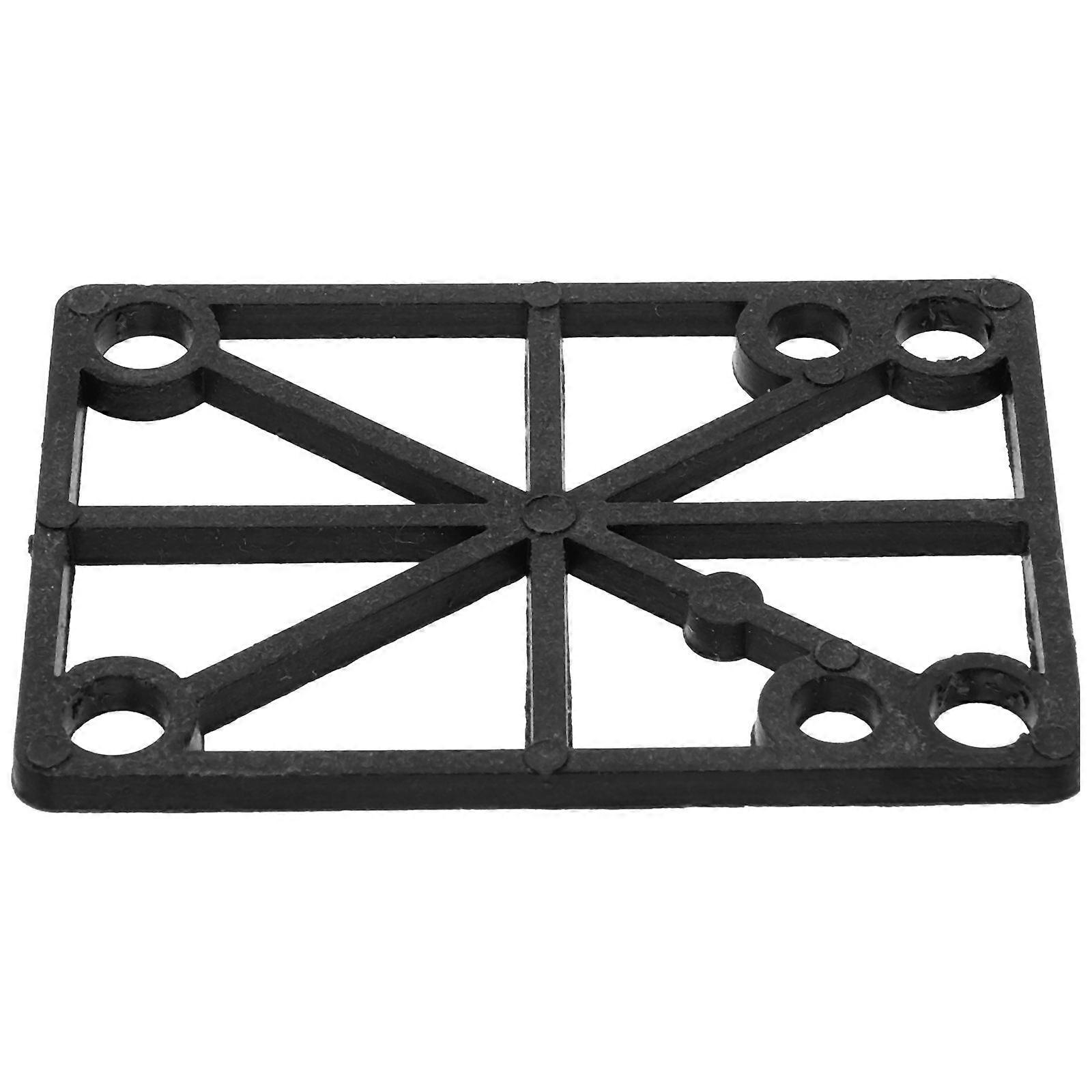 Skateboard Riser Pad for Shock Absorption with Durable Black Plastic Material