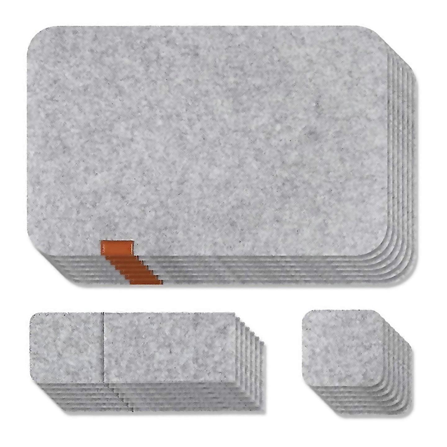 For 7 Set Washable Felt Placemats Table Matsinsulation Pads Light Grey
