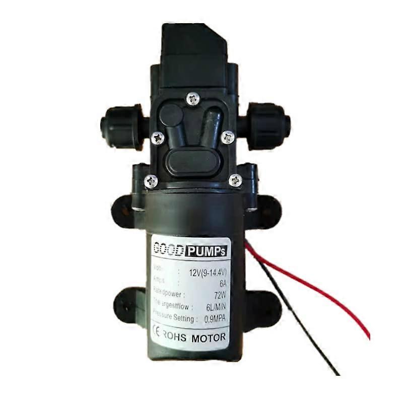 Adjustable Small Submersible Pump 12V SelfPriming Pressure Diaphragm 130 PSI 6 L/min 72W Water Pump For RVs