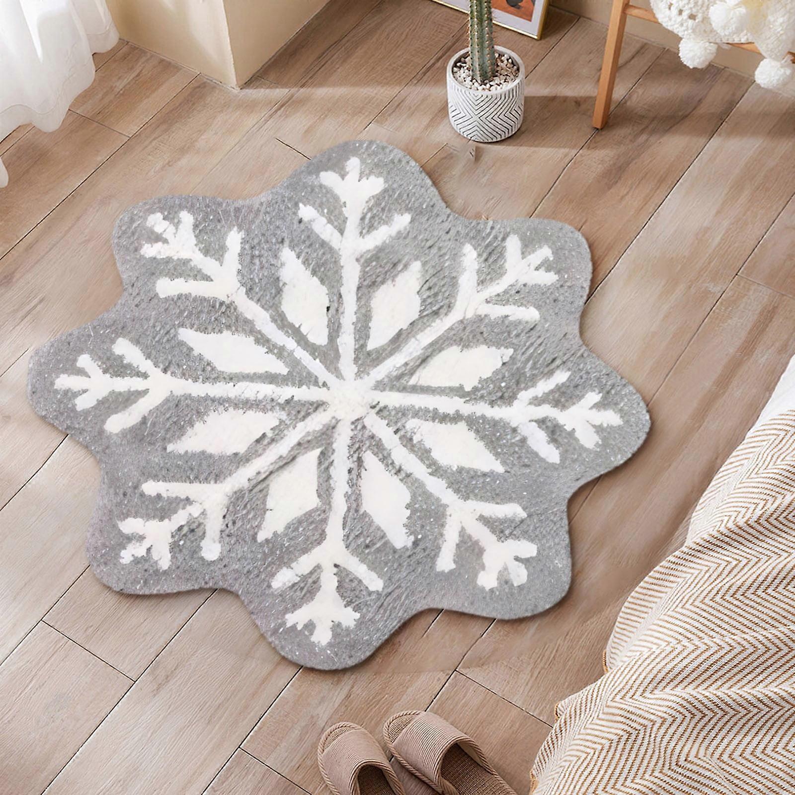 Clearance! Winter Snowflake Door Mat Welcome Mat, Non-Slip Washable ...