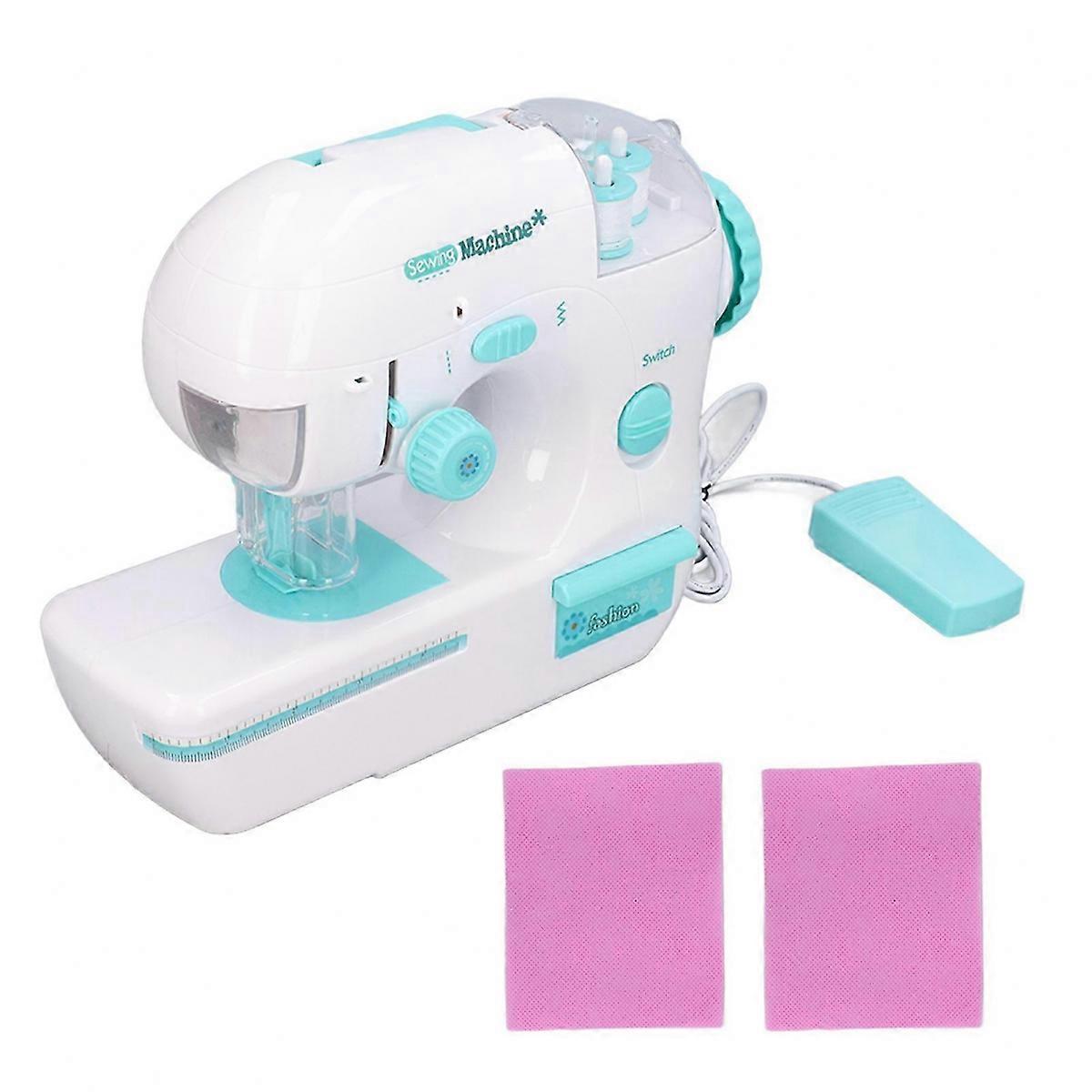 Electric Sewing Machine Toy Boost Creativity Hands On Ability Compact Structure Sewing Machine Toy for Above 3 Years Old