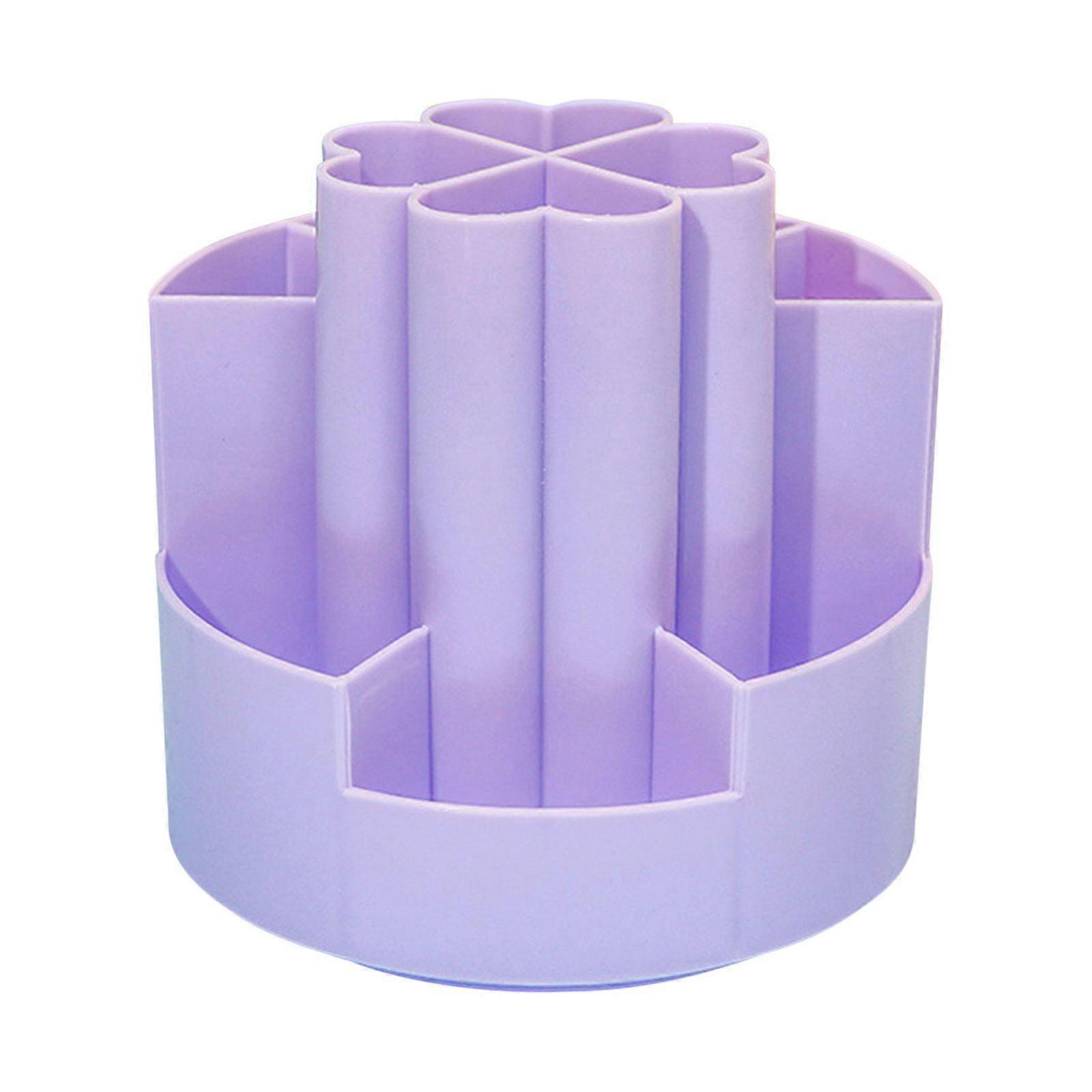 Pencil Holders Clearance, 4-leaf Rotary Pen Box, Large Capacity Desktop Organizer for Students & Office, Multi Functional Storage