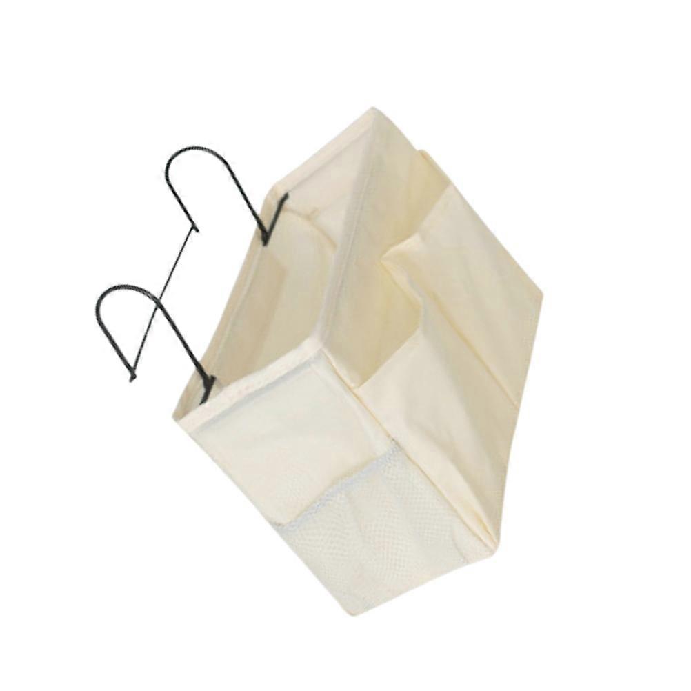 Wall Hanging Organizer For Bedside Storage Ideal For Students And Home Owners In Beige Color With Rectangular Shape For Versatile Organization 1Set