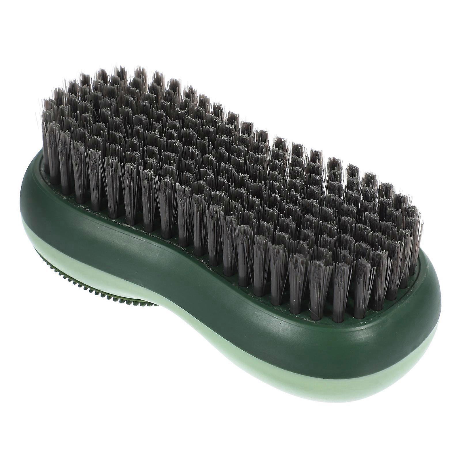 Cleaning Brush Soft Bristle Brush for Clothes 2Pcs Durable Green Material