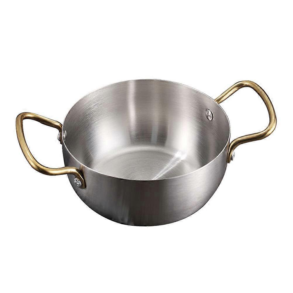 Food Pot Versatile Stainless Steel Stew Pot for General Public Suitable for Induction Cooker and Gas Stove with Two Handles for Comfort 2Pcs