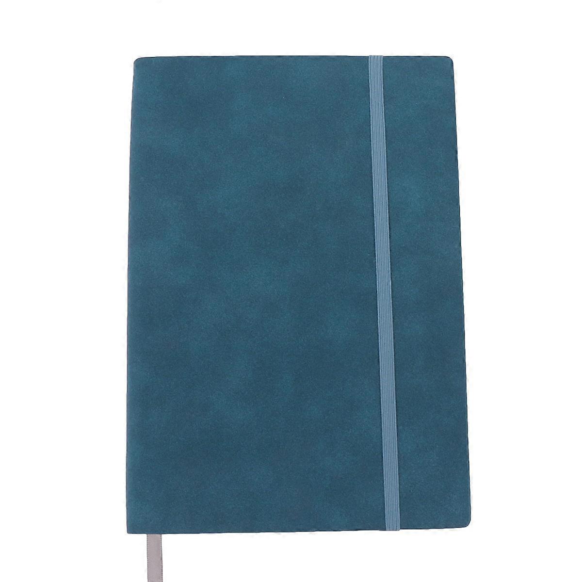 Notebook A5 PU Hardcover Notebook for Writing 2Pcs Blue Thickened Pages