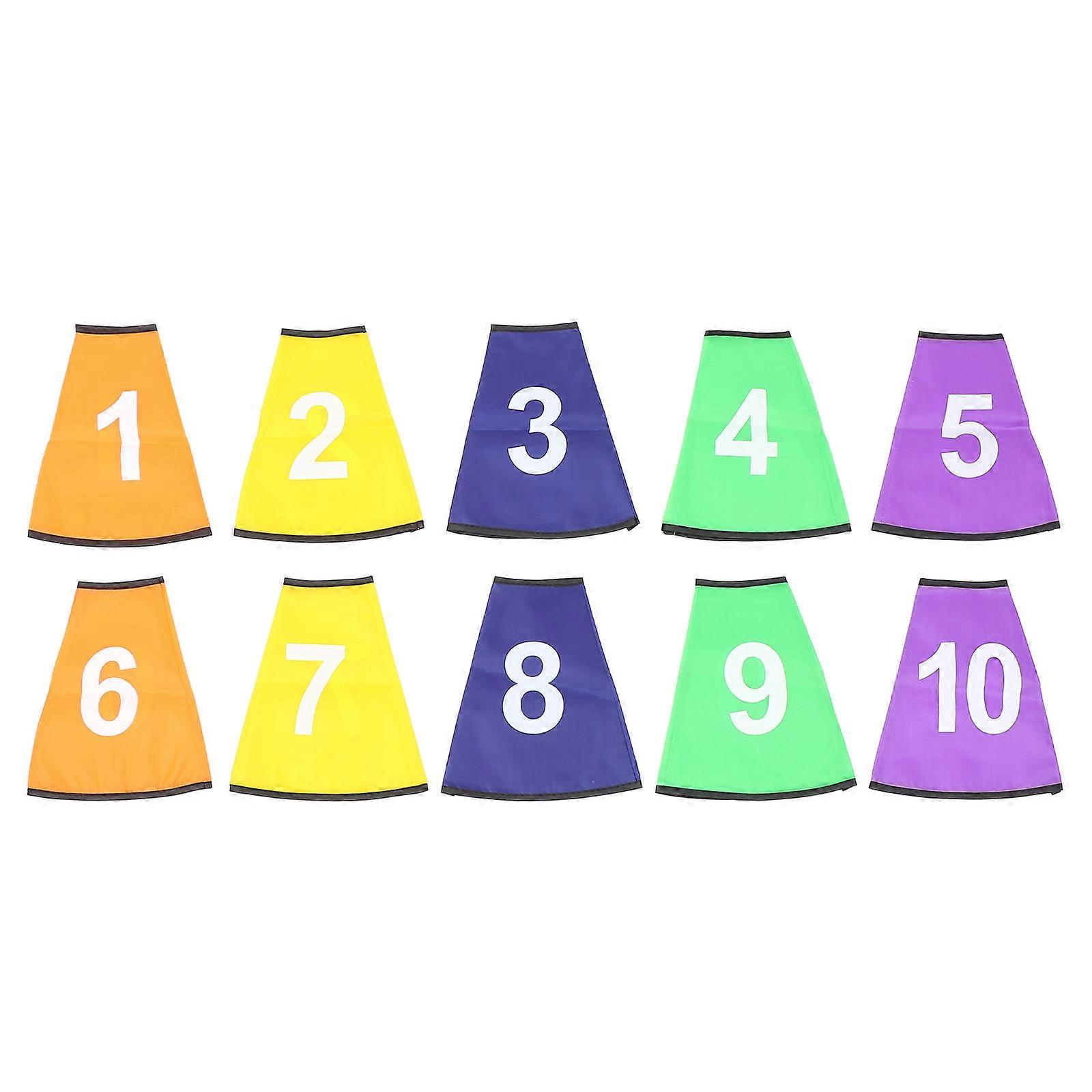 Assorted Color Logo Bucket Covers For Visual Guidance In Training Setup For Football And Tennis 50 Pcs