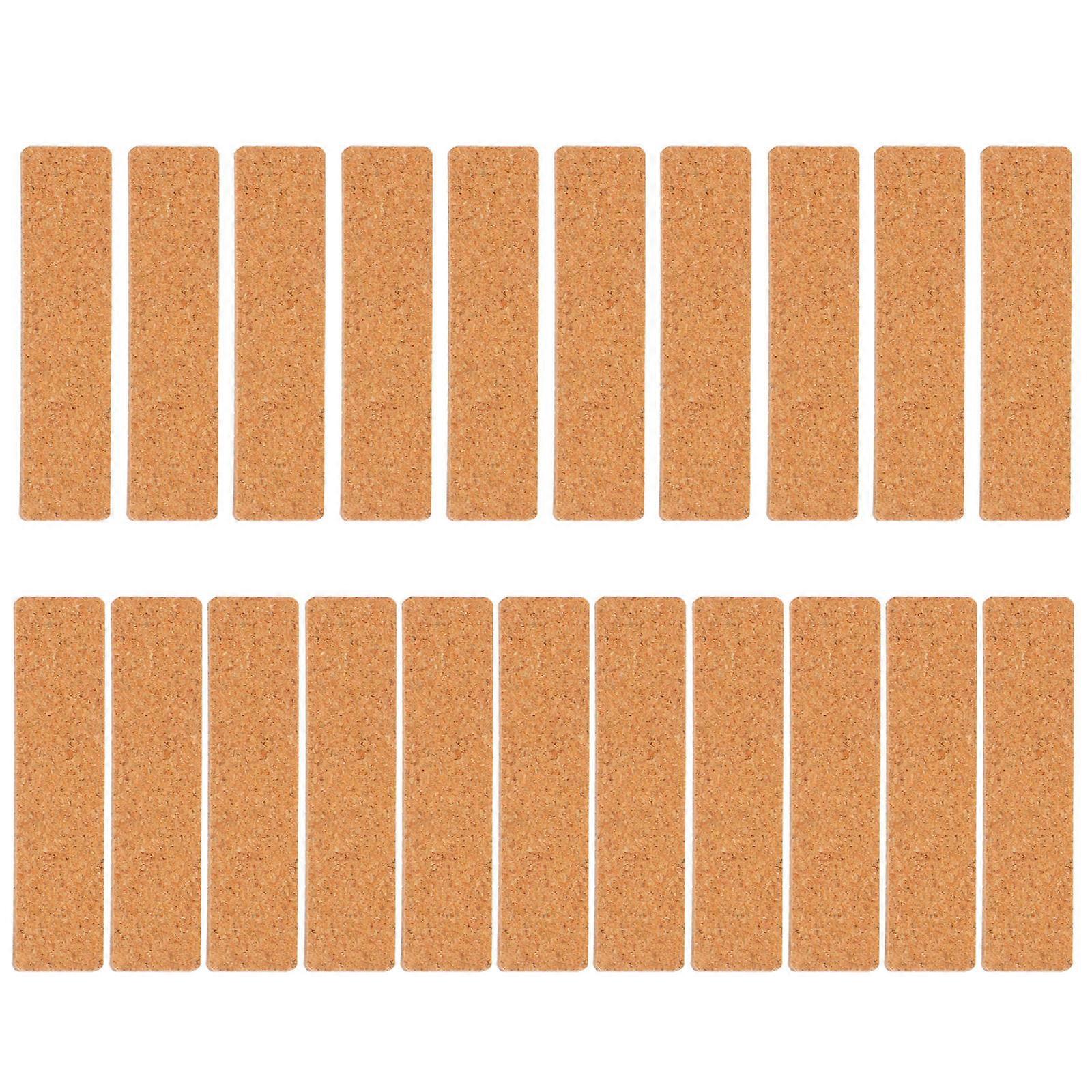 Cork Cable Labels For Electrical Cables And Ethernet Cables In 6.5x1.5 Cm Self Adhesive 42 Pcs