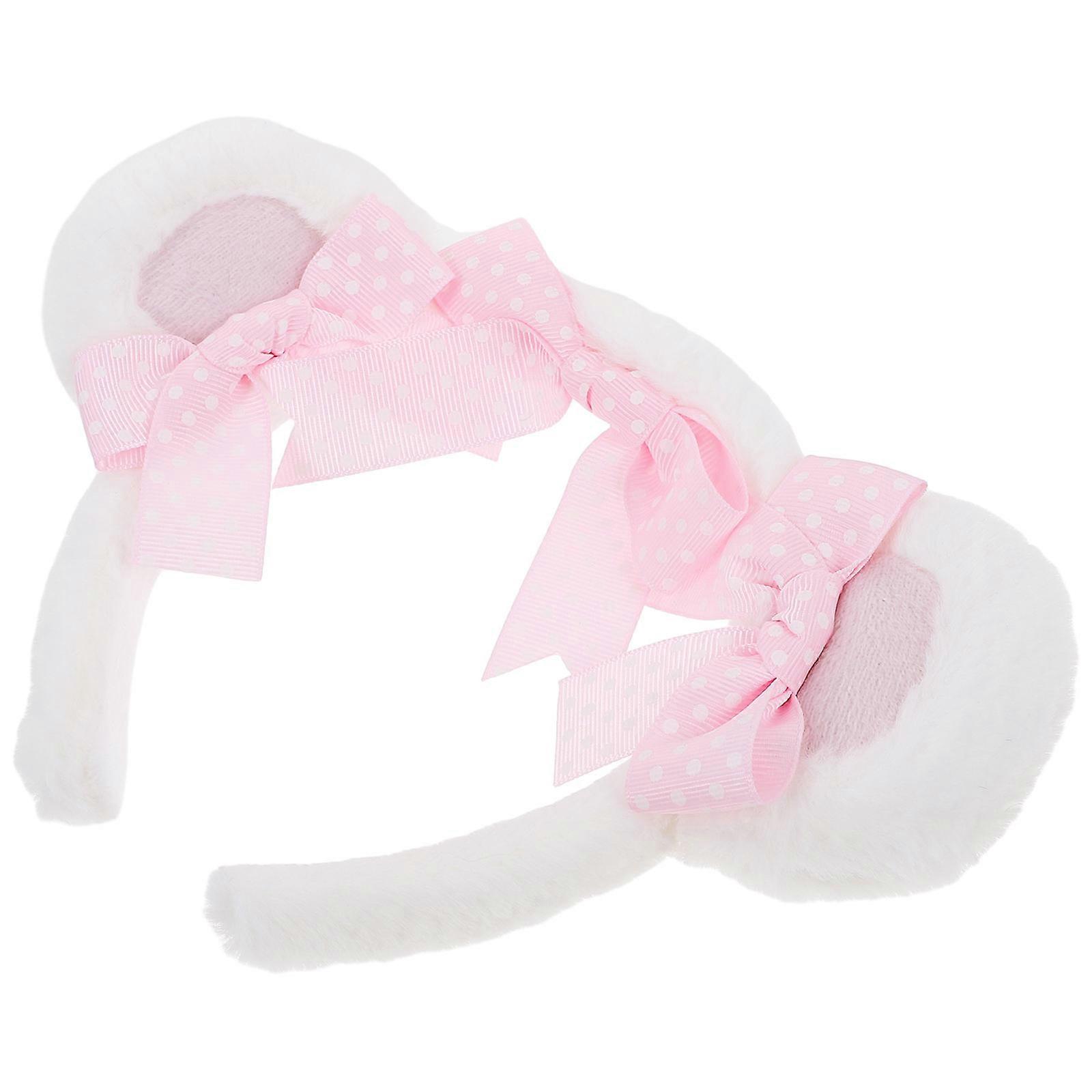 Headband Bear Ears for Decoration 2Pcs Plush Headband