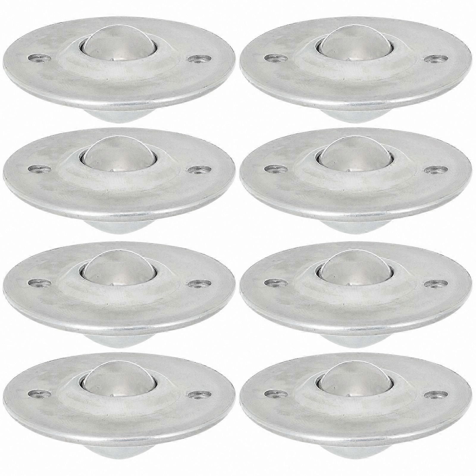 8-Pack Steel Ball Transfer Rollers with Bearings for Smooth Motion