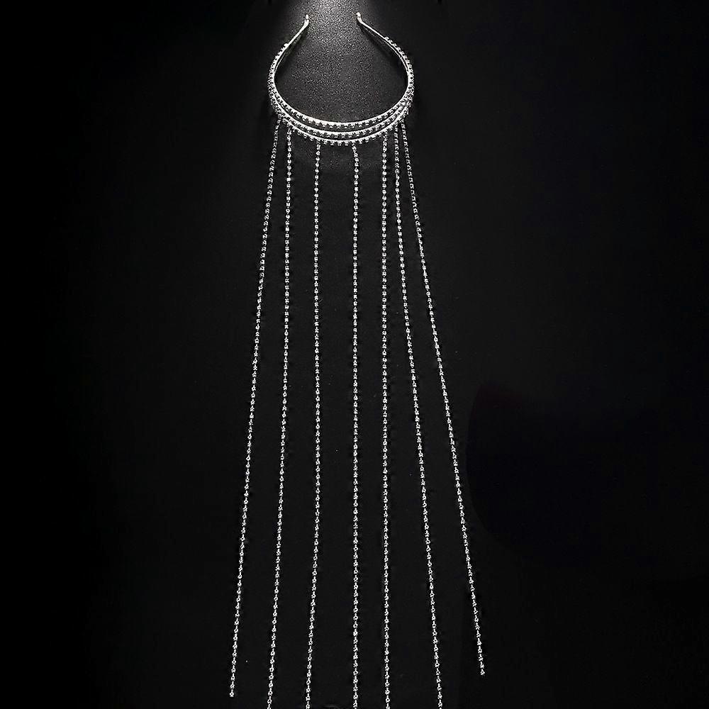 Faixa de cabeça com borla de alta qualidade, mais vendida, combinação completa, princesa, strass