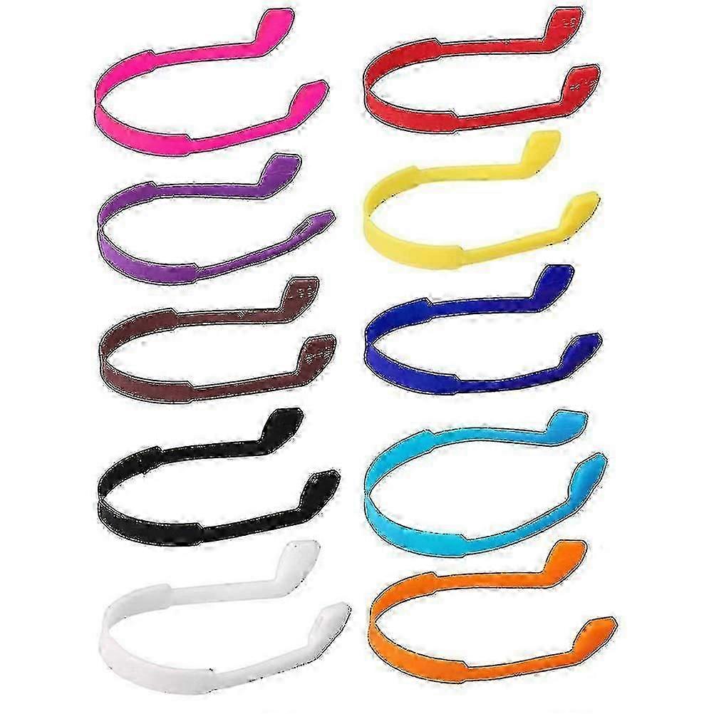 10-Pack Silicone Glasses Straps for Kids - Non-Slip Design to Keep Spectacles Secure