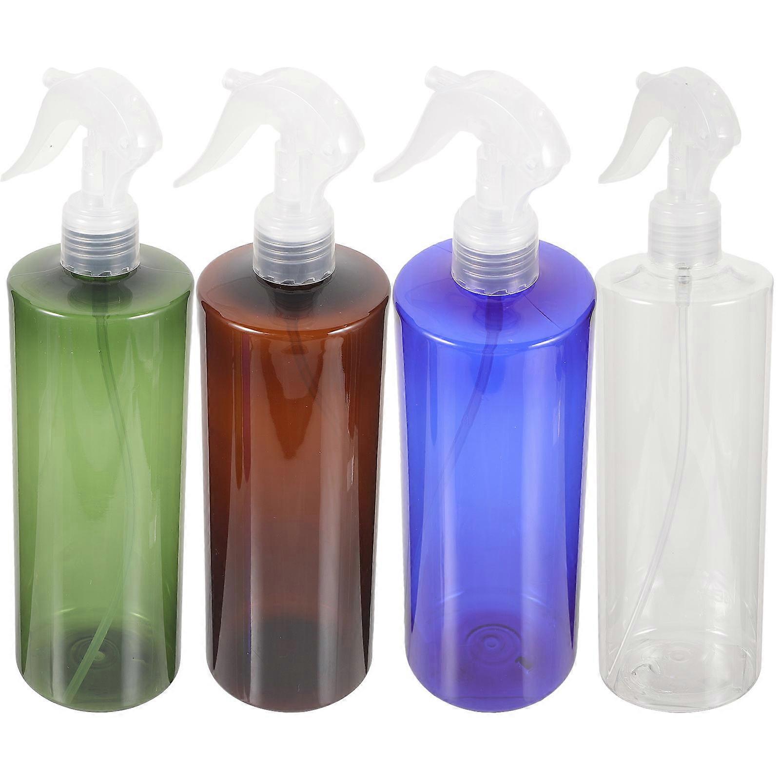 Mini Spray Bottles Travel Size 4Pcs Compact Plastic Assorted Color for Reusable Storage