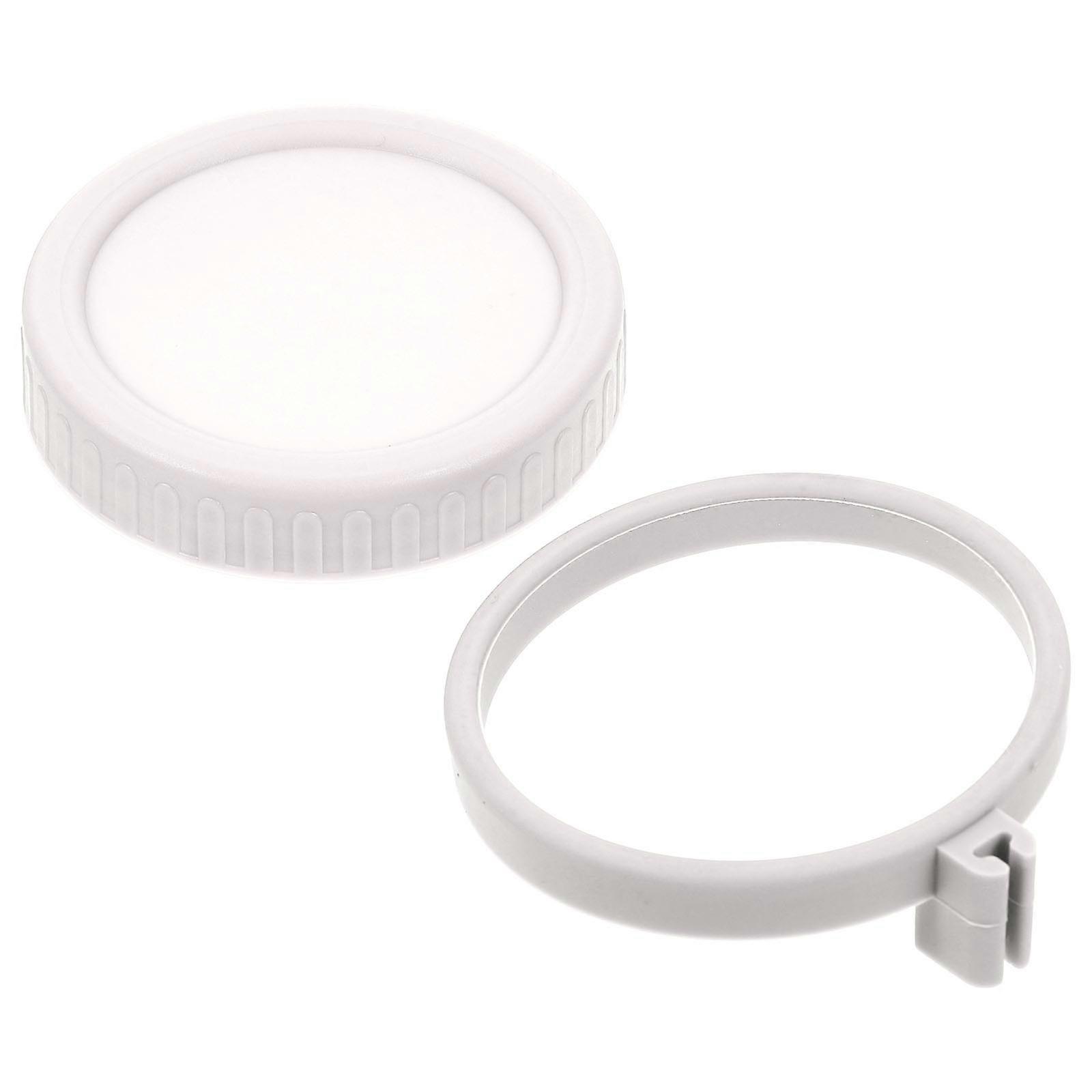 Jar Replacement Leak-Proof Mason Jar Lids for Canning 2Sets White