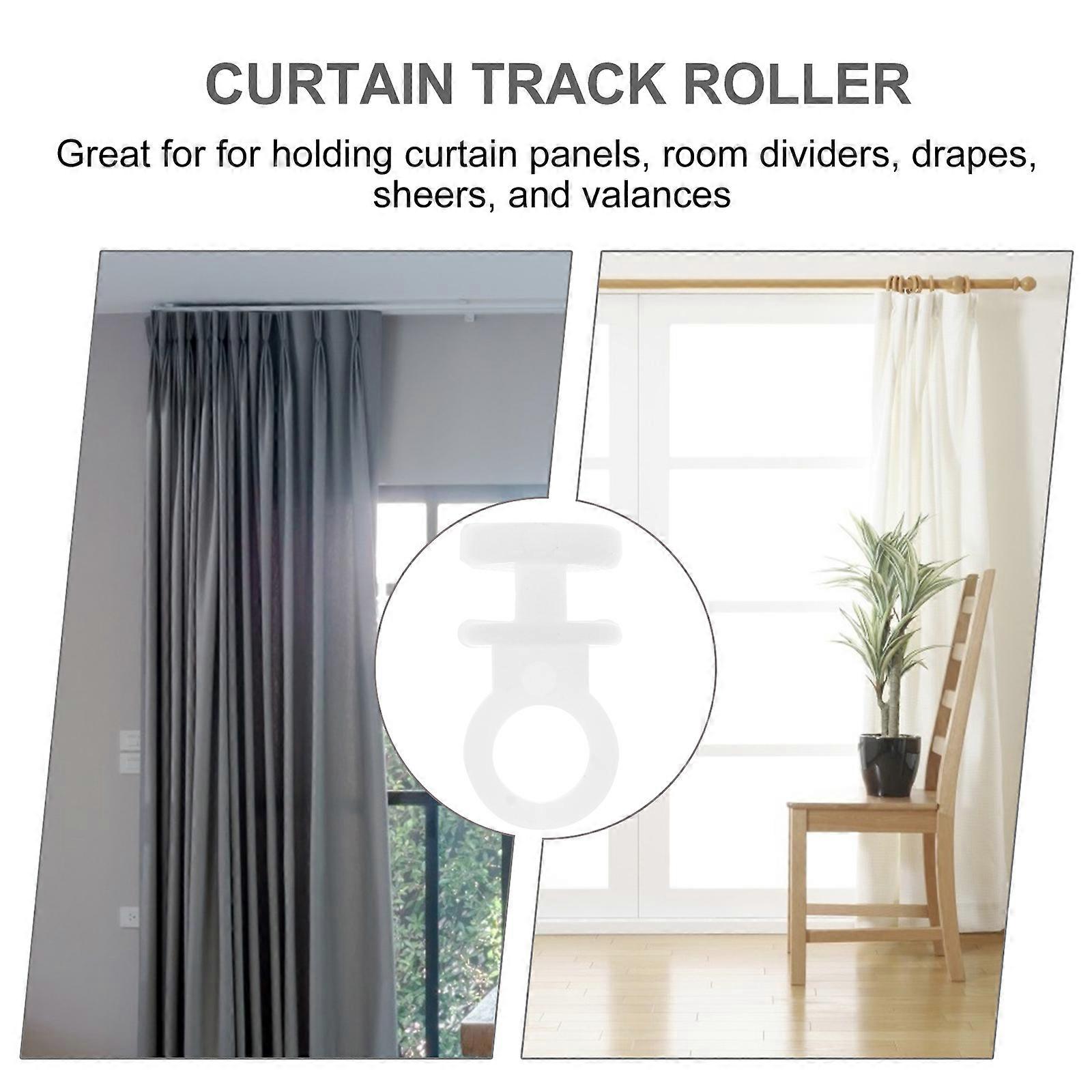 Curtain Track Roller Silent Operation for Closets 1.6X0.8CM 200Pcs