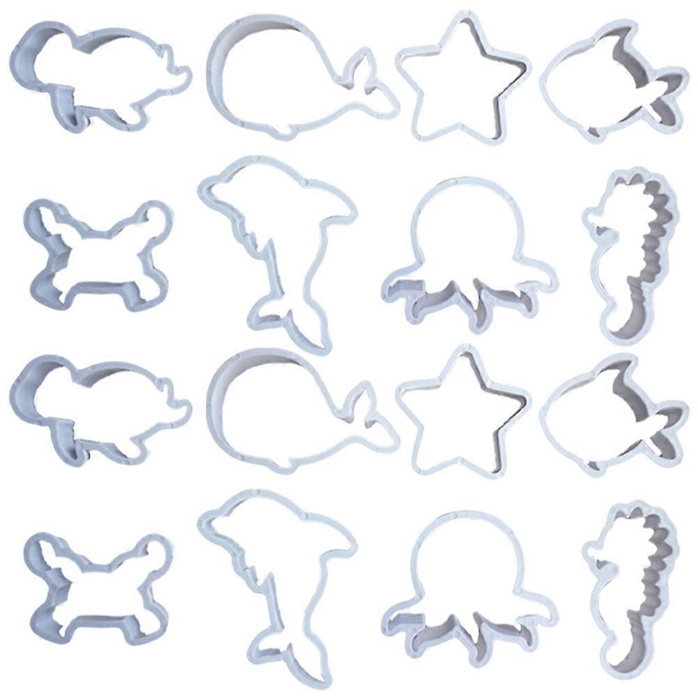 Baking Tools Sea Animal Cookie Cutters for Baking 32Pcs Assorted Colors