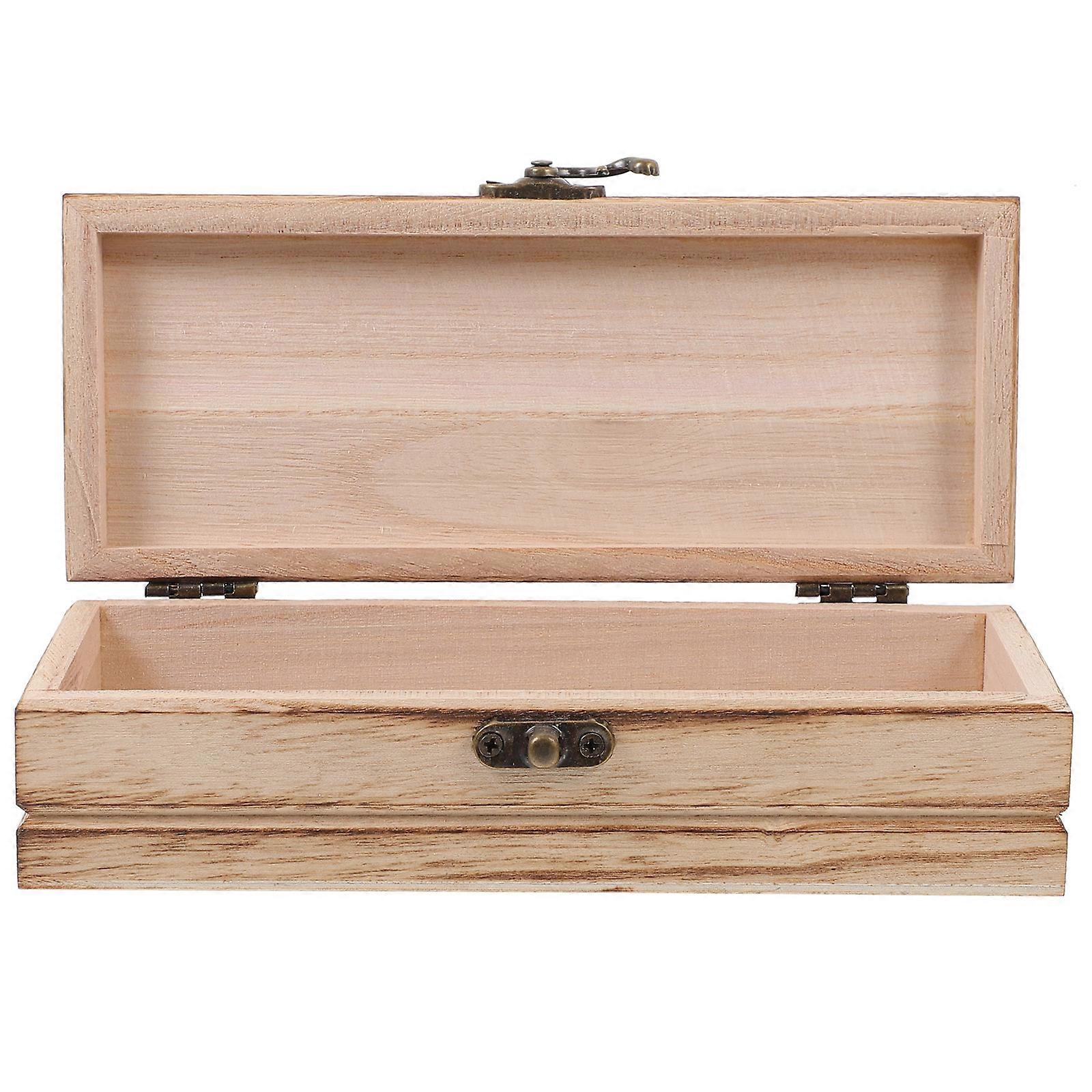Wooden Storage Box for Trinket Keeping 4Pcs Rustic Household Boxes