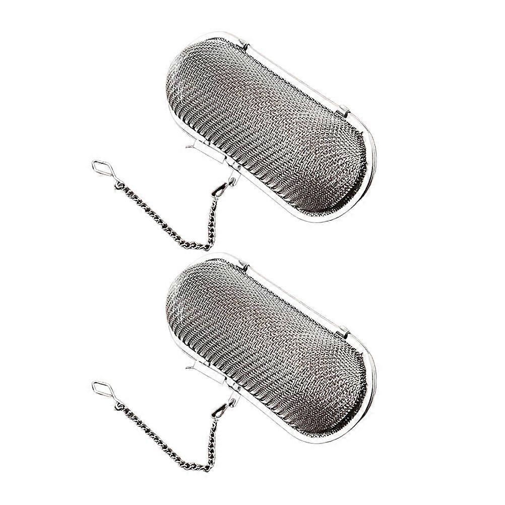 Creative Stainless Steel Tea Filter For Kitchen Use 11.00X5.00X4.00CM Rectangle Design 2Pcs