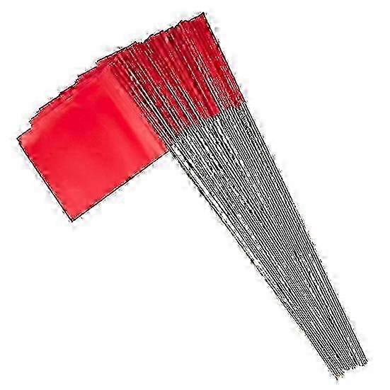 100Pcs Marking Flags Lawn Flag Markers Waterproof Non-Fading Widely Used PVC Landscape Flags Sprinkler Flags