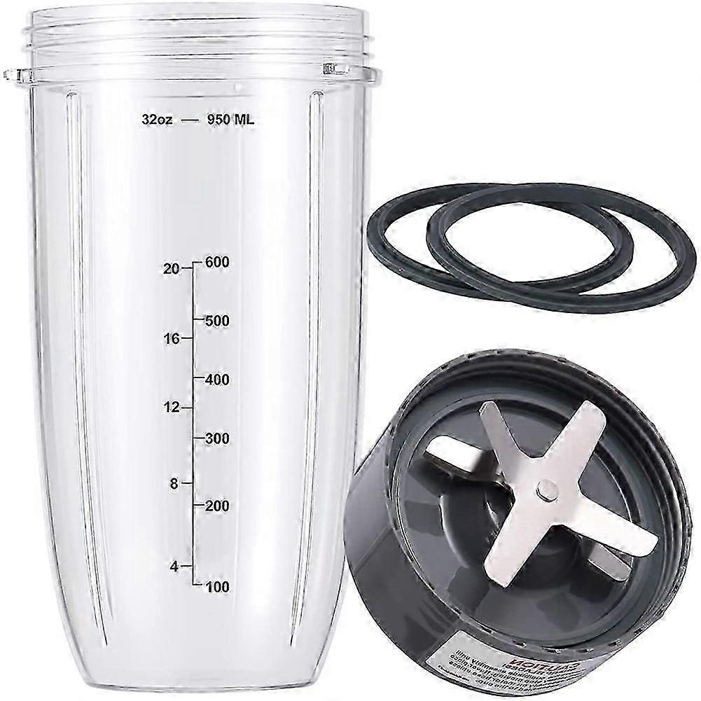 Compatible for Blender,Replacement Parts with 1 Cups & 1 Blade,for Accessories for 600W and 900W