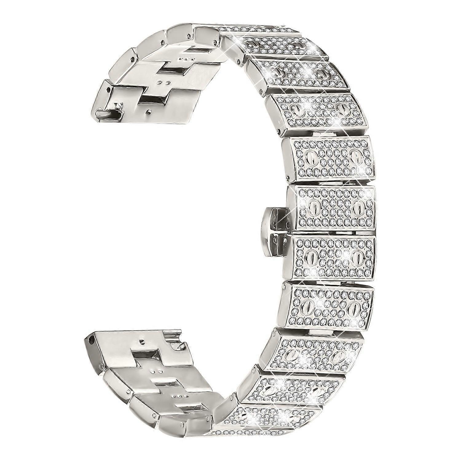 Garmin Venu 3 óraszíjhoz Alloy fém strasszok dekorszíj pillangócsattal