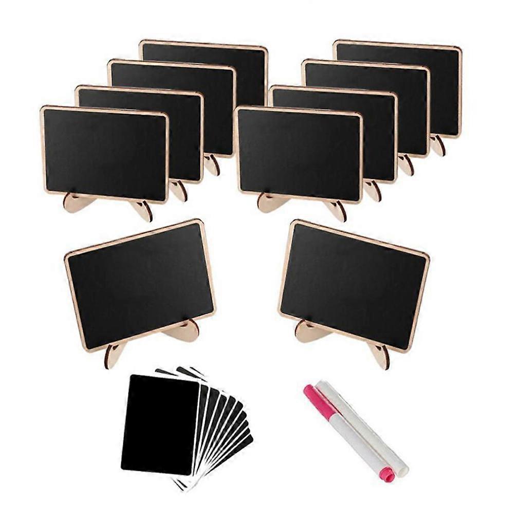 Mini Chalkboards Wood Chalkboard for Decor 2Pcs with Removable Stand