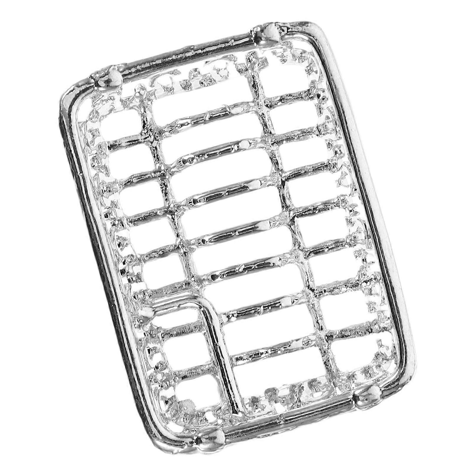 2Pcs Silver Miniature Dish Rack Dollhouse Accessory for Home Use