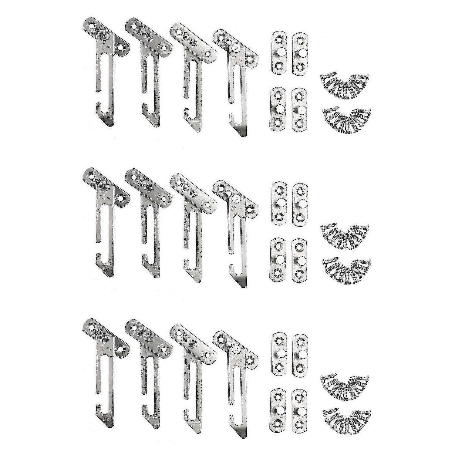12 Pack Window Restrictor Locks Window Restrictor Hook Stainless Steel Child Lock Restrictor With S