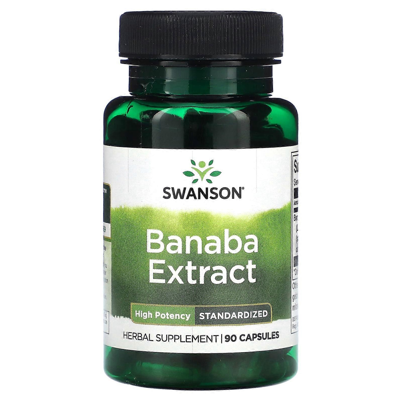 Banaba Extract, High Potency, Standardized, 90 Capsules
