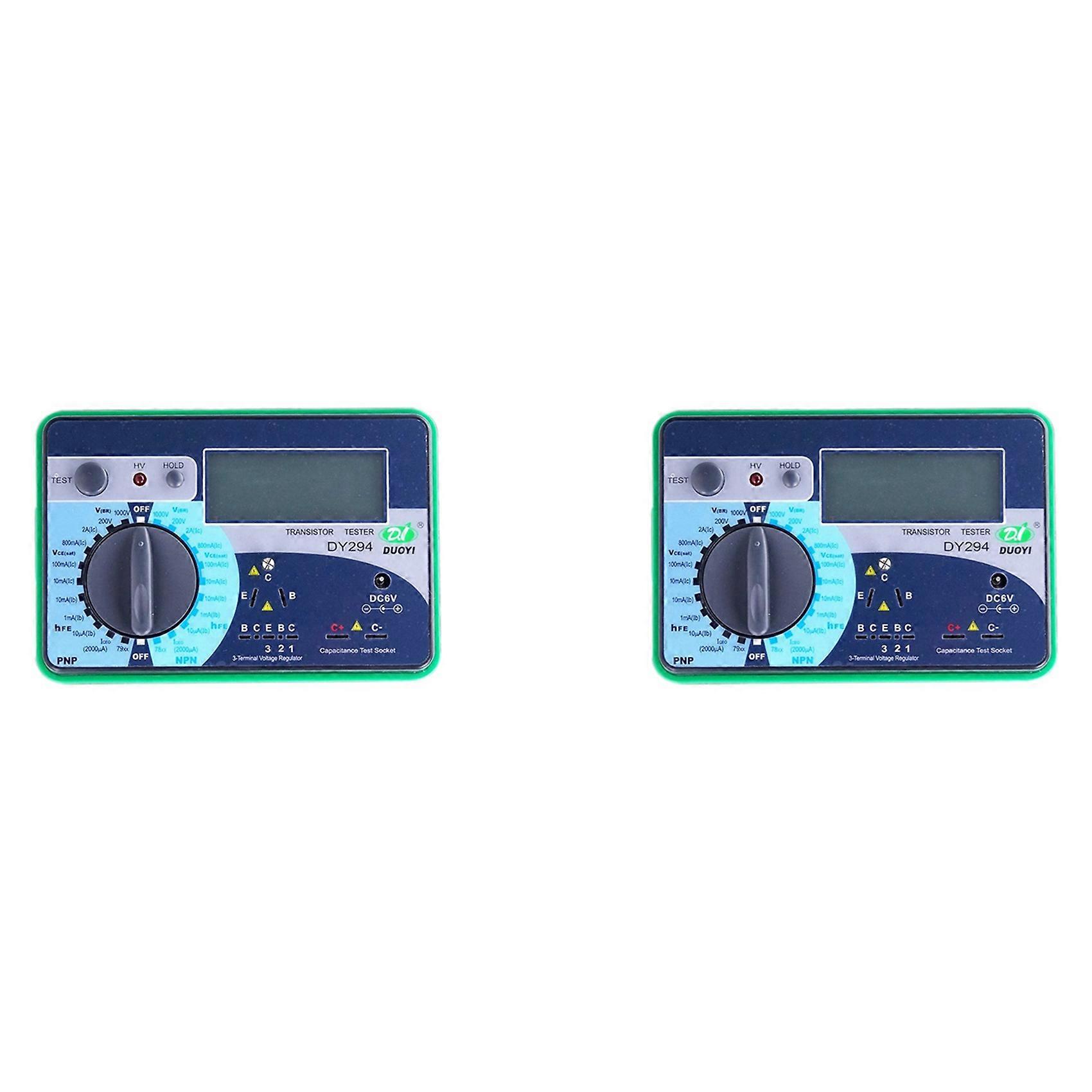 2X DUOYI DY294 Digital Transistor DC Parameter Tester Field Effect Tube Tester Multifunction Semiconductor Tester