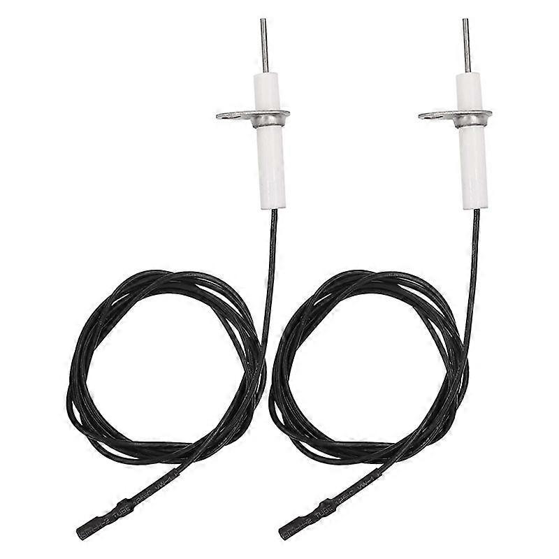 2Pc 38Inch Ignitor Wire & Ceramic Electrode Assembly,Ignition Electrode Can DIY Bending for Gas Cera