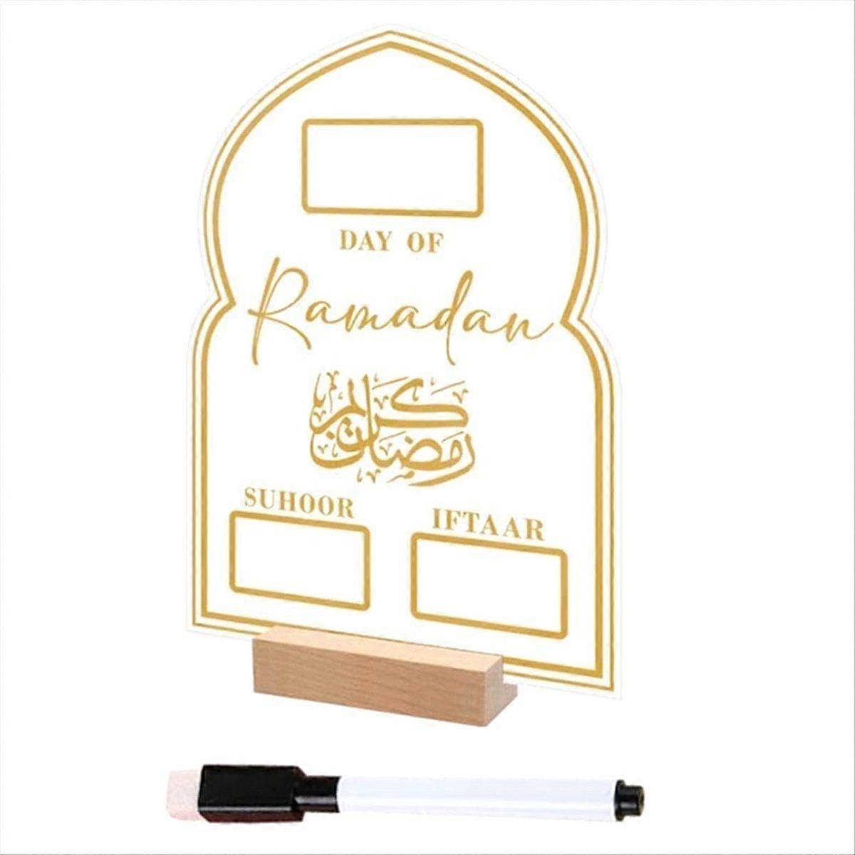 Days of Ramadan Countdown Calendars Countdown to Eid Decorations-B