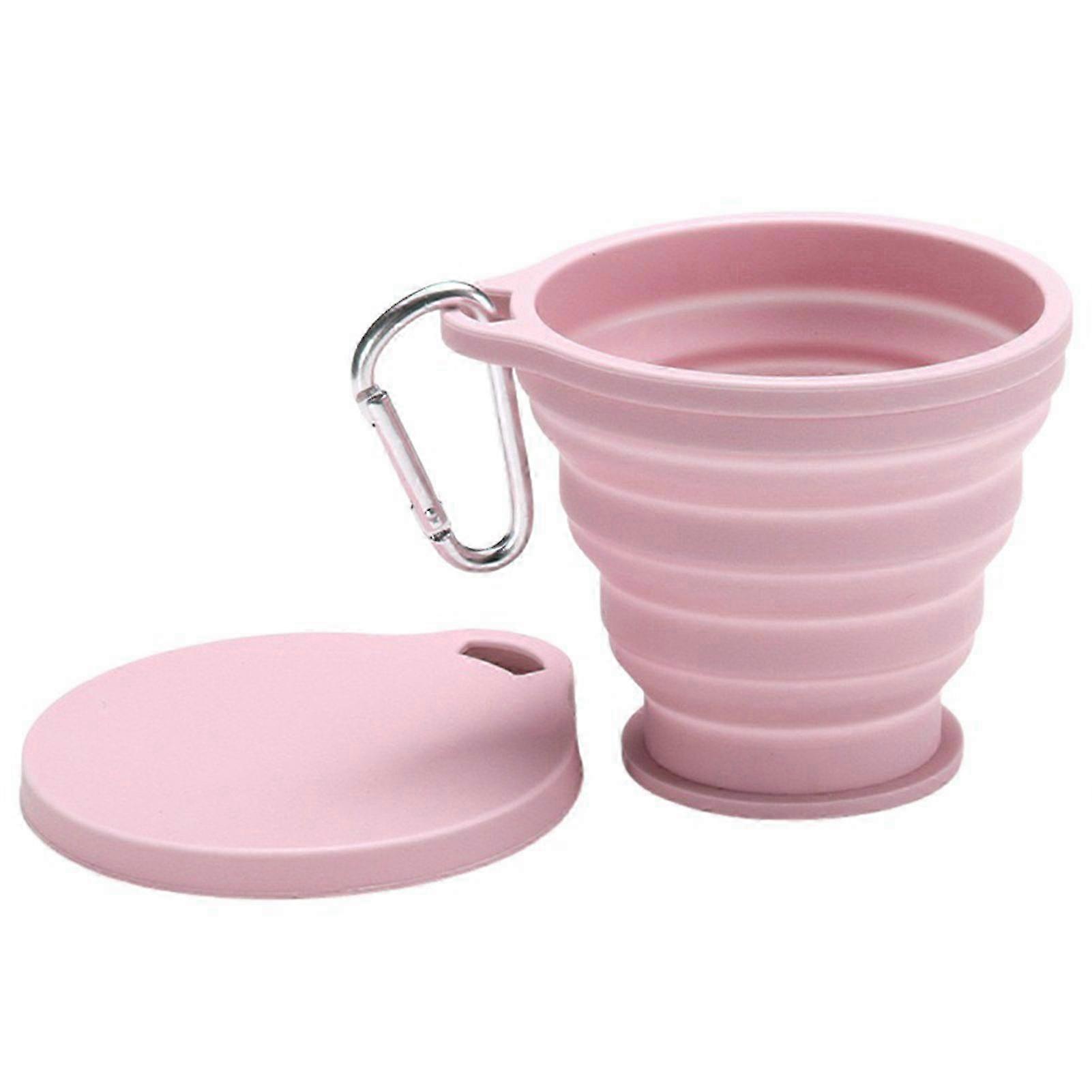 Copo de água dobrável de silicone, leve e portátil, ideal para caminhadas (25-26 polegadas).