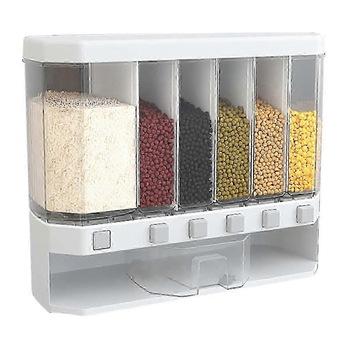 Kitchen Multifunctional rice bucket with compartments 25-26