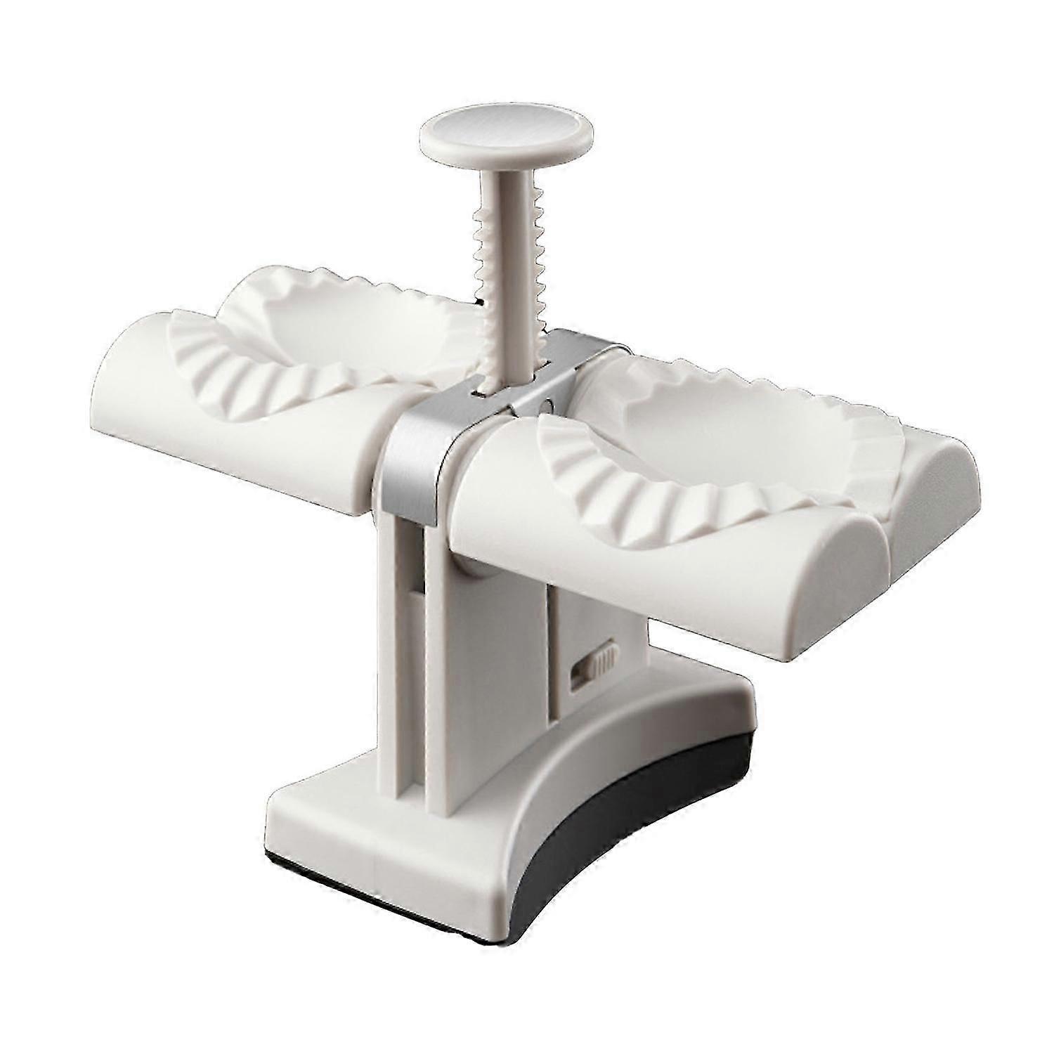 Automatic Dumpling Maker Double Head ABS Stainless Steel Easy to Clean Dumpling Wrapper for Kitchen