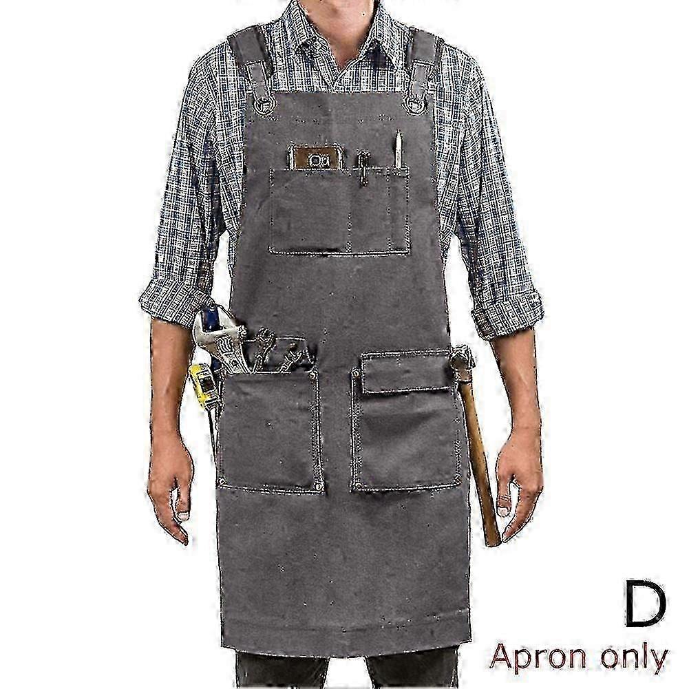 25-26 Heavy Duty Waxed Canvas Apron Multifunctional Canvas Work Apron Woodworking